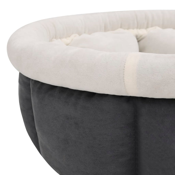 Hundebett 50x50x22 cm Grau