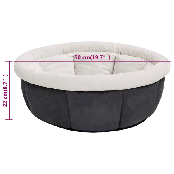 Hundebett 50x50x22 cm Grau