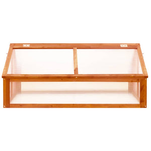 Gewächshaus Braun 114x80x50 cm Tannenholz