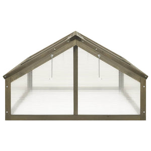 Gewächshaus Grau 114x80x50 cm Tannenholz