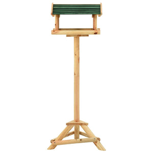 Vogelhäuschen mit Ständer 37x28x100 cm Massivholz Tanne