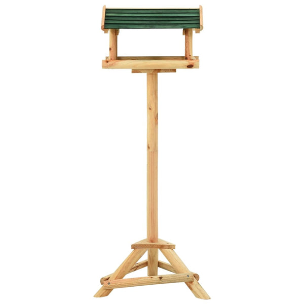 Vogelhäuschen mit Ständer 37x28x100 cm Massivholz Tanne