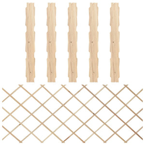 Rankzäune 5 Stk. Massivholz Tanne 180x80 cm