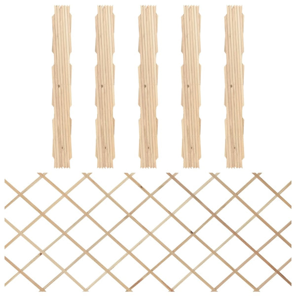 Rankzäune 5 Stk. Massivholz Tanne 180x80 cm