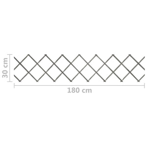 vidaXL Clôtures de jardin 5 pcs Gris Bois de sapin massif 180x30 cm