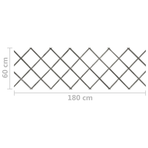 Rankzäune 5 Stk. Grau Massivholz Tanne 180x60 cm