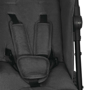 vidaXL Poussette double anthracite Acier