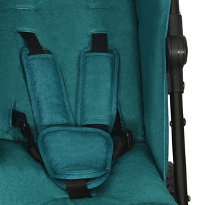 vidaXL Poussette double verte en acier