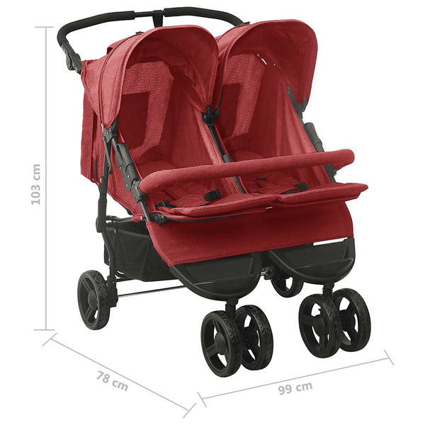 Zwillingswagen Rot Stahl