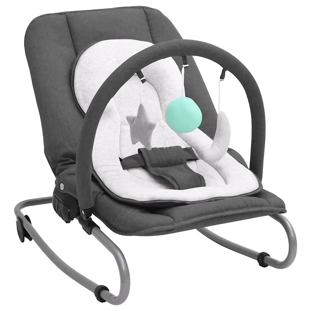 vidaXL Transat bébé anthracite acier