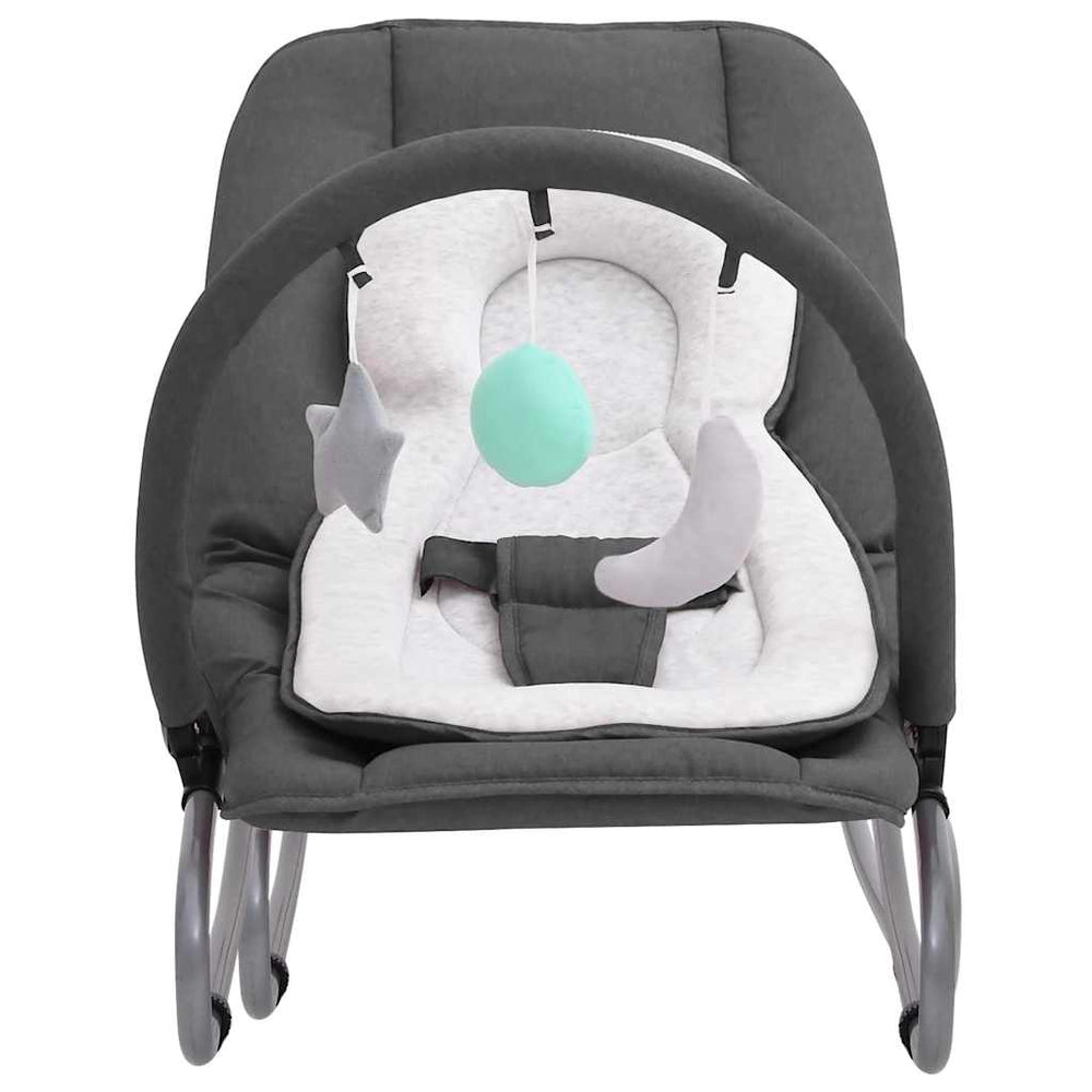 vidaXL Transat bébé anthracite acier