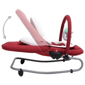 Babywippe Rot Stahl