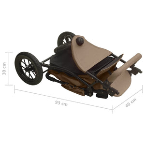 Kinderwagen Taupe Stahl