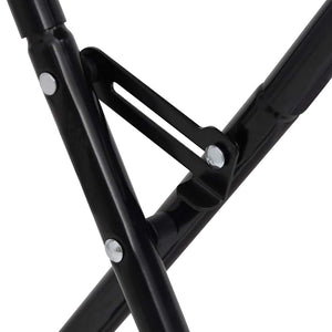 vidaXL Table à langer anthracite fer