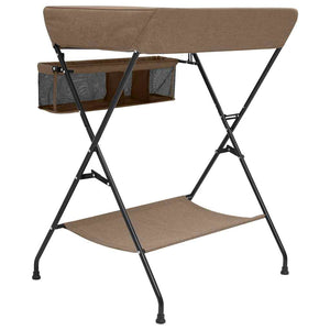 Taupe Wickeltisch mit Eisenrahmen