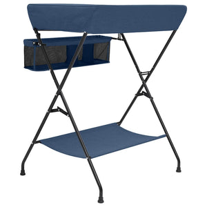 Marineblauer Wickeltisch aus Eisen