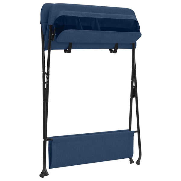 Marineblauer Wickeltisch aus Eisen