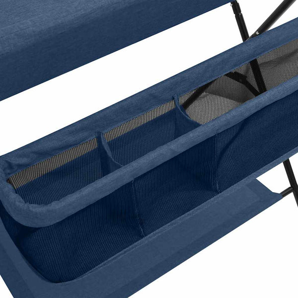 Marineblauer Wickeltisch aus Eisen