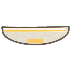 Stufenmatten 15 Stk. 56x17x3 cm Grau Halbrund