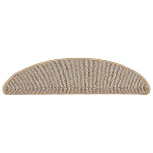 Stufenmatten 15 Stk. 56x17x3 cm Braun Halbrund