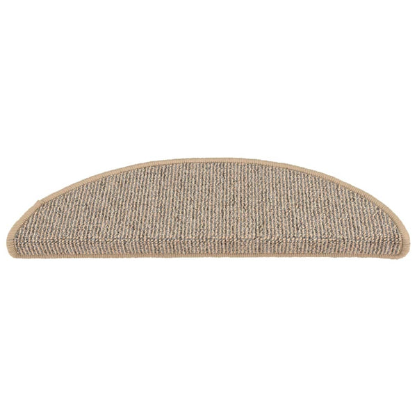 Stufenmatten 15 Stk. 56x17x3 cm Braun Halbrund