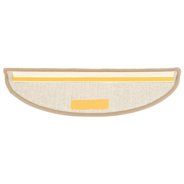 Stufenmatten 15 Stk. 56x17x3 cm Braun Halbrund