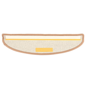 Stufenmatten 15 Stk. 56x17x3 cm Hellbraun Halbrund
