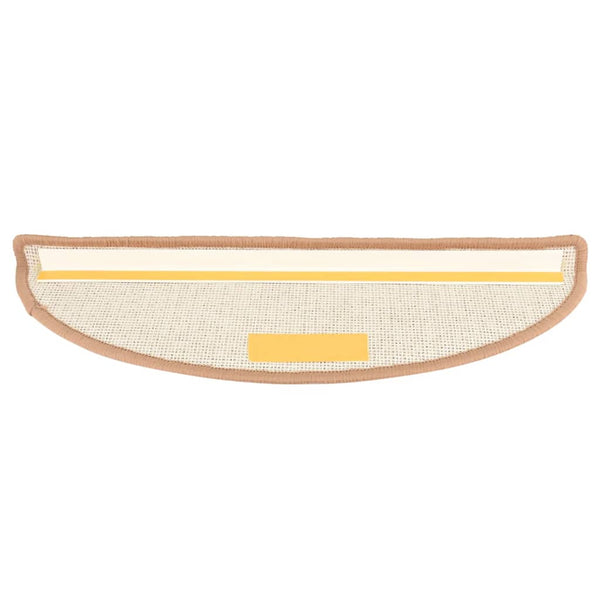 Stufenmatten 15 Stk. 56x17x3 cm Hellbraun Halbrund