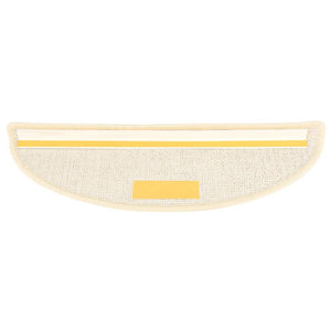 Stufenmatten 15 Stk. 56x17x3 cm Weiß und Braun Halbrund