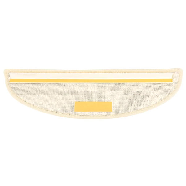 Stufenmatten 15 Stk. 56x17x3 cm Weiß und Braun Halbrund