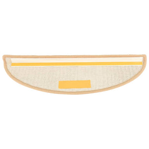 Stufenmatten 15 Stk. 56x17x3 cm Creme Halbrund