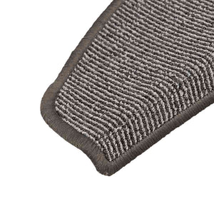 Stufenmatten 15 Stk. 65x21x4 cm Grau Halbrund Groß