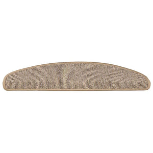 Stufenmatten 15 Stk. 65x21x4 cm Braun Halbrund Groß