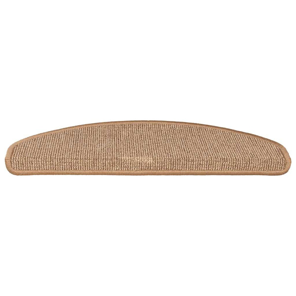 Stufenmatten 15 Stk. 65x21x4 cm Hellbraun Halbrund Groß