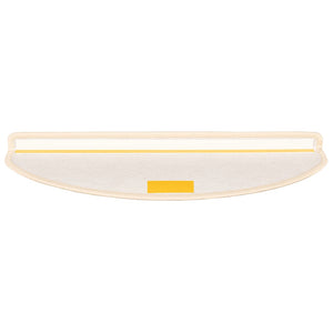 Stufenmatten 15 Stk. 65x21x4 cm Weiß und Braun Halbrund Groß