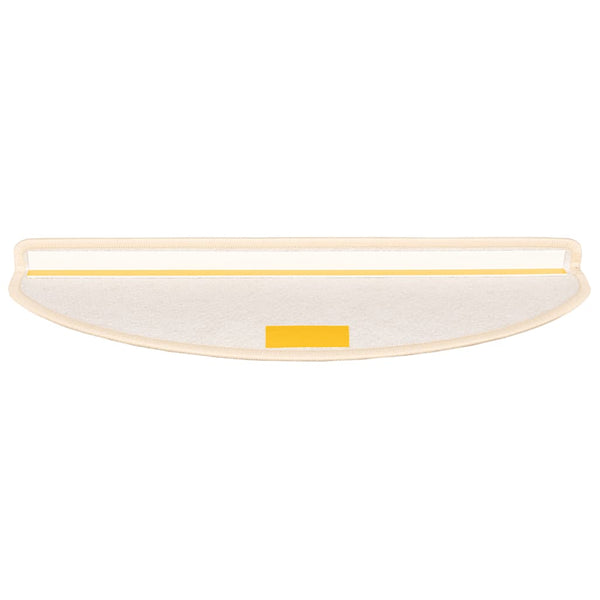 Stufenmatten 15 Stk. 65x21x4 cm Weiß und Braun Halbrund Groß