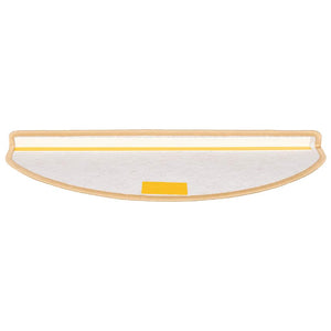 Stufenmatten 15 Stk. 65x21x4 cm Creme Halbrund Groß