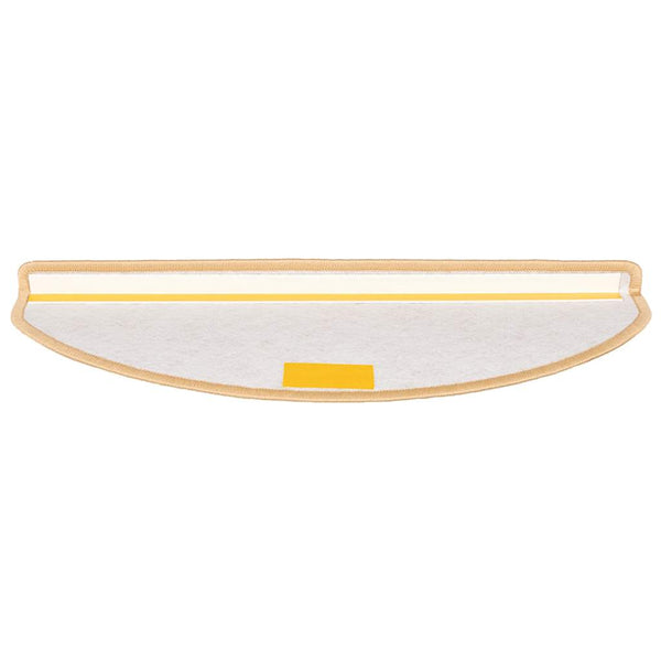 Stufenmatten 15 Stk. 65x21x4 cm Creme Halbrund Groß