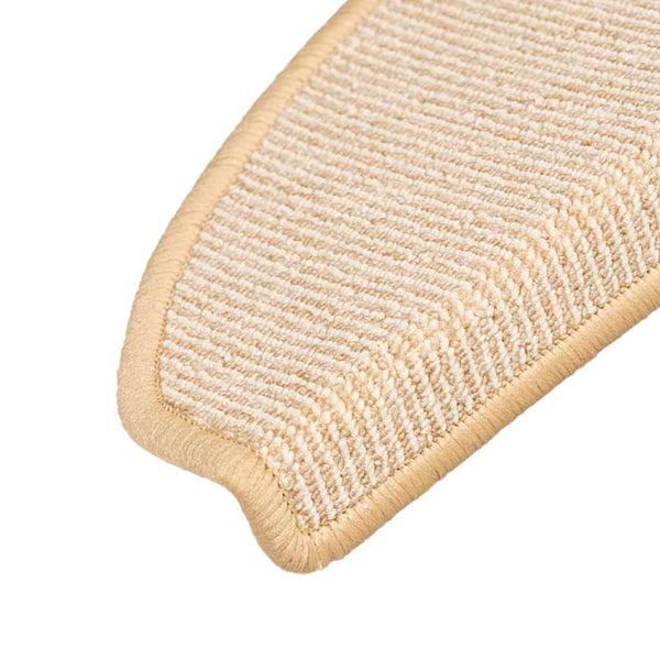 Stufenmatten 15 Stk. 65x21x4 cm Creme Halbrund Groß