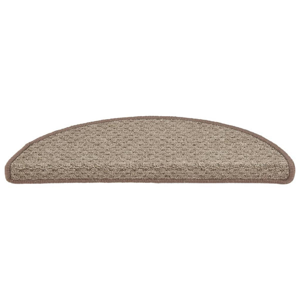 Treppenmatten 15 Stk. Braun 65x21x4 cm