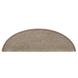 Treppenmatten 15 Stk. Braun 65x21x4 cm