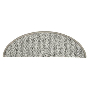 Treppenmatten 15 Stk. Hellgrau 56x17x3 cm