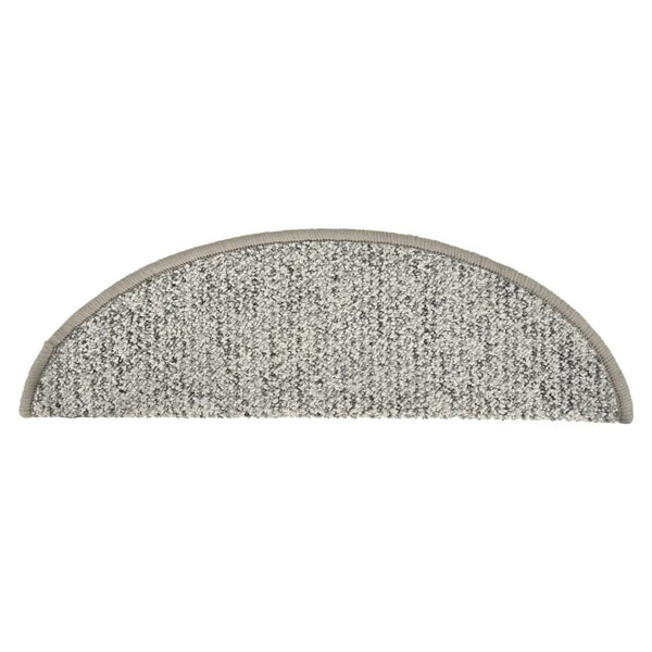 Treppenmatten 15 Stk. Hellgrau 56x17x3 cm