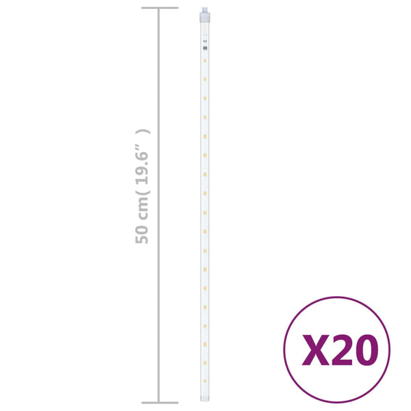 LED Meteor Lichter Warmweiß 50cm