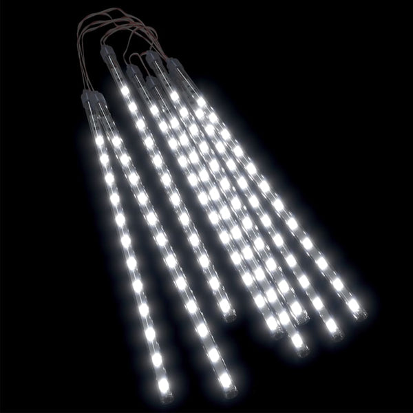 LED Meteor Lichter Kaltweiß 30cm 8er Set