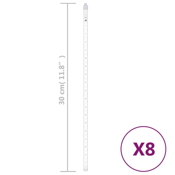 LED Meteor Lichter - 8 Stk. Blau