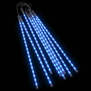 8er-Set blaue LED Meteor Lichter 50cm