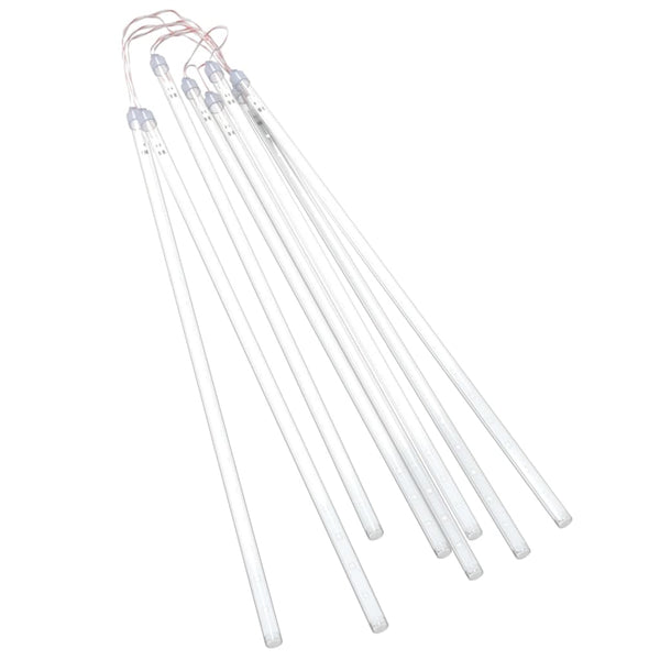 8er-Set blaue LED Meteor Lichter 50cm