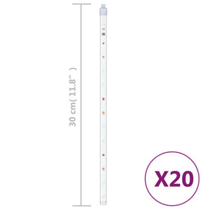 LED Meteor Lichter Mehrfarbig 30cm, 20er Set