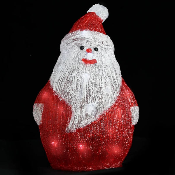 LED Weihnachtsmann Figur Acryl 28cm